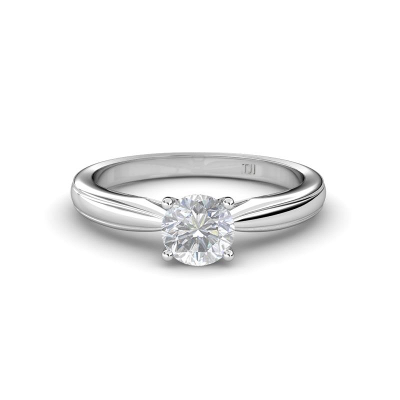 Adsila White Sapphire Solitaire Engagement Ring White Sapphire Womens Solitaire Engagement Ring ct K White Gold