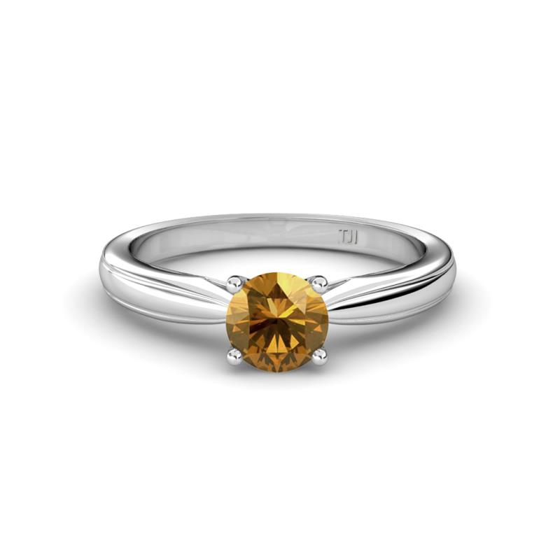 Adsila Citrine Solitaire Engagement Ring Citrine Womens Solitaire Engagement Ring ct K White Gold
