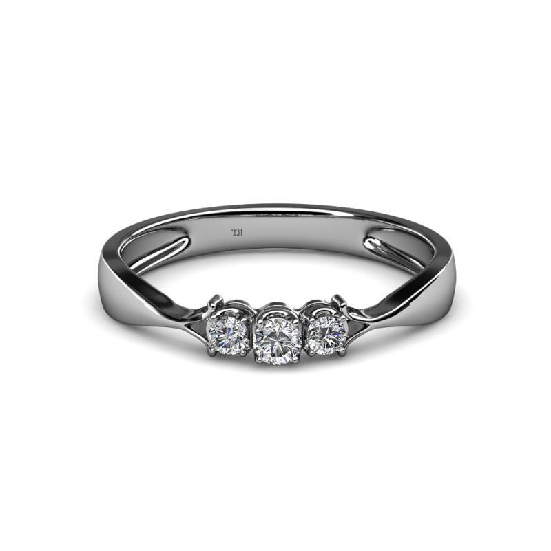 Rylai Diamond Three Stone Engagement Ring Diamond Womens Three Stone Engagement Ring ctw K White Gold