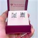 2 - Alina 4.00 ctw IGI Certified Cushion Shape Lab Grown Diamond Four Prongs Solitaire Stud Earings 