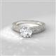 2 - Florian Classic 6.50 mm Round Forever Briiliant Moissanite Solitaire Engagement Ring 