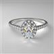 2 - Marnie Desire Peridot and Lab Grown Diamond Halo Engagement Ring 