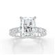 2 - Amira 7.28 ctw IGI Certified Lab Grown Diamond Radiant Shape (11x9 mm)  Halo Engagement Ring  
