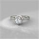 2 - Irene Diamond Halo Engagement Ring 