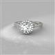 2 - Cyra Semi Mount Halo Engagement Ring 