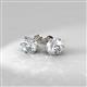 2 - Kenna Martini Six Prong 14K White Gold Ear Stud Setting 