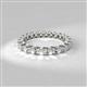 2 - Clarissa 3.00 mm Princess Cut Red Garnet Eternity Band 