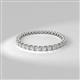2 - Clarissa 2.00 mm Princess Cut Yellow Sapphire Eternity Band 