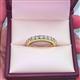 2 - Audrey 2.70 mm Peridot U Prong Eternity Band 
