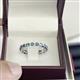 2 - Valerie 3.00 mm London Blue Topaz Eternity Band 