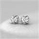 2 - Cynzia Black and White Diamond Tulip Stud Earrings 