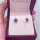 2 - Bernice Blue Sapphire and Diamond Stud Earrings 