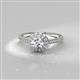 2 - Jolie Signature Floral Semi Mount Halo Engagement Ring 