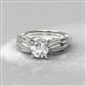 2 - Kayla Signature Semi Mount Solitaire Plus Engagement Ring 