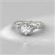 2 - Allene Signature Semi Mount Halo Engagement Ring 