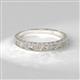 2 - Florie Retro Floral Engraved Wedding Band 