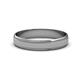 2 - Bryon Glass Finish 4 mm Milgrain Wedding Band 