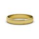 2 - Bryon Glass Finish 4 mm Milgrain Wedding Band 