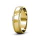 3 - Bryon High Polish 4 mm Milgrain Wedding Band 