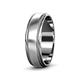 3 - Bryon Satin Finish 4 mm Milgrain Wedding Band 