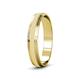 3 - Alain Glass Finish 4 mm Step Edge Wedding Band 