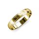 1 - Alain High Polish 4 mm Step Edge Wedding Band 