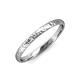 1 - Valerio Hammer Finish 2.00 mm Dome Wedding Band 