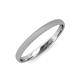 1 - Valerio Glass Finish 2.00 mm Dome Wedding Band 