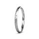 3 - Valerio Hammer Finish 2.00 mm Dome Wedding Band 