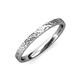 1 - Aidan Hammer Finish 2.00 mm Flat Comfort Fit Unisex Wedding Band 