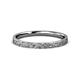 2 - Aidan Hammer Finish 2.00 mm Flat Comfort Fit Unisex Wedding Band 