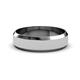 3 - Feivel Glass Finish 4.00 mm Beveled Edge Wedding Band 