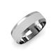 1 - Feivel Glass Finish 4.00 mm Beveled Edge Wedding Band 