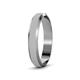 4 - Feivel Glass Finish 4.00 mm Beveled Edge Wedding Band 