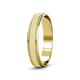 3 - Bryon Glass Finish 4 mm Milgrain Wedding Band 
