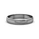 2 - Bryon High Polish 4 mm Milgrain Wedding Band 