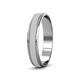3 - Bryon Glass Finish 4 mm Milgrain Wedding Band 