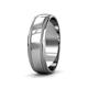 3 - Bryon High Polish 4 mm Milgrain Wedding Band 