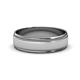 2 - Bryon Satin Finish 4 mm Milgrain Wedding Band 