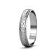 3 - Bryon Hammer Finish 4 mm Milgrain Wedding Band 