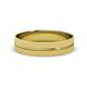 2 - Ezalor Glass Finish 5 mm Center Ridge Wedding Band 