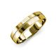 1 - Ezalor High Polish 5 mm Center Ridge Wedding Band 
