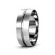 3 - Ezalor Satin Finish 5 mm Center Ridge Wedding Band 