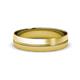 2 - Ezalor Satin Finish 5 mm Center Ridge Wedding Band 