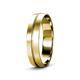 3 - Ezalor Satin Finish 5 mm Center Ridge Wedding Band 