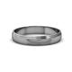 2 - Alain High Polish 4 mm Step Edge Wedding Band 