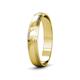 3 - Alain High Polish 4 mm Step Edge Wedding Band 