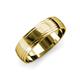 1 - Alain High Polish 4 mm Step Edge Wedding Band 