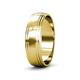 3 - Alain High Polish 4 mm Step Edge Wedding Band 