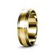 3 - Alain Satin Finish 4 mm Step Edge Wedding Band 